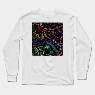 Abstract Cartoon Pattern Art Print Pattern Design Long Sleeve T-Shirt